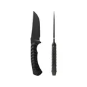 Toor Knives Brauler Fixed Blade Knife 4.125" Drop Point CPM CruWear Black Blade G-10 Handle Bomber Black - Toor Knives