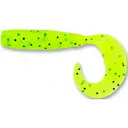 Yamamoto 4'' Single Tail Grub Chartreuse/Blk Flk - Yamamoto