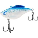 Bill Lewis Mini Hammer-Trap Lipless Crankbait Chrome Blue/Splatter Black - Bill Lewis