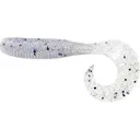 Yamamoto Single Tail Grub Blue Pearl W/Large Black & Hologram Flake - Yamamoto