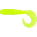 Yamamoto Single Tail Grub Chartreuse W/Large Silver Flake - Yamamoto