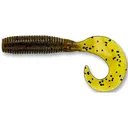 Yamamoto 4'' Single Tail Grub Grn Pumpkin/Blk Flk - Yamamoto