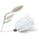 BOOYAH Mini Shad Triple Willow Spinnerbait 3/16oz Pearl Shiner Nickel - Booyah