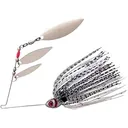 BOOYAH Mini Shad Triple Willow Spinnerbait 3/16oz Purple Glimmer Shad Nickel - Booyah