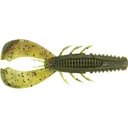 Rapala Crush City Cleanup Craw 3 Green Pumpkin Chartreuse Pepper - Rapala