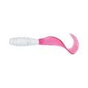 Mister Twister Meeny Curly Tail 3" Grub White/Firetail 20PK - Mister Twister