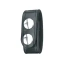Gould & Goodrich B76 Belt Keeper Nickel Snap Leather Black - Gould & Goodrich