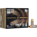 Federal Premium Personal Defense 9mm Luger Ammo 147 Grain Federal HST Jacketed Hollow Point Case of 200 (10 Boxes of 20) - Federal Premium