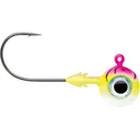 VMC Tungsten Moon Eye 1/8oz Round Ball Jighead Pink Fire UV - Vmc