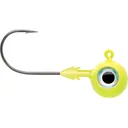 VMC Tungsten Moon Eye 1/8oz Round Ball Jighead Chartreuse - Vmc