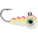 VMC Tungsten Larv Eye Jig Pink Chartreuse Glow 1/32 oz - Vmc