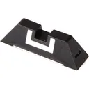 Glock Square Rear Sight Slim 6.5mm .256" Height Polymer Black White Outline - Glock