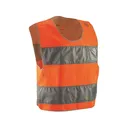 Military Surplus Men's German Reflective Vest Orange One Size Fits Most - Military Surplus