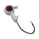 BoneHead Tackle BX 1/16oz Round Ball Jighead White - Bonehead Tackle