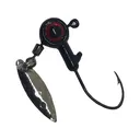 BoneHead Tackle BX Bladed 1/8oz Underspin Jighead Black - Bonehead Tackle