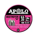 Apolo Destroyer Pointed Air Gun Pellets 22 Caliber 28 Grain 5.5mm 100PK - Apolo