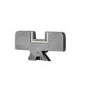 Ruger Super Redhawk 44 Rem Mag Rear Sight Blade High with White Outline Notch - Ruger