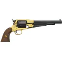 Pietta 1858 Remington Texas Black Powder Revolver 44 Caliber 8" Blued Barrel Brass Frame Walnut Grip - Pietta