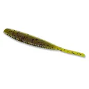 Yamamoto Shad Shape Worm 3.75" Grn Pumpkin/Blk Flk - Yamamoto