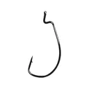 Gamakatsu Extra Wide Gap Offset Worm Hook #4/0 Black 5PK - Gamakatsu