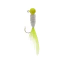 Mr. Crappie Slab Daddy Live Hair Jig Refrigerator White 1/16 oz - Mr. Crappie