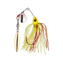 Strike King Bleeding Mini-King Tandem Spinnerbait 1/8oz Bleeding Chartreuse Nickel/Gold - Strike King