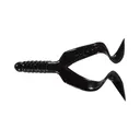 Mister Twister Double Tail 4" Grub Black 10PK - Mister Twister