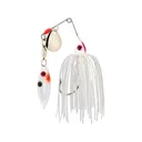 Strike King Mini-King Red Eyed Tandem Spinnerbait 1/8oz White Silver/White - Strike King