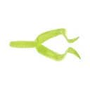 Mister Twister Double Tail 4" Grub Chartreuse 10PK - Mister Twister