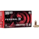 Federal American Eagle 9mm Luger Ammo 115 Grain Full Metal Jacket Case of 1000 (20 Boxes of 50) - Federal Premium
