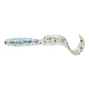Mister Twister Twister Tail 4" Grub Shiny Pearl Blue/Silver Flake 20PK - Mister Twister
