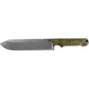 White River Knives Firecraft 7 Fixed Blade Knife 7" Drop Point CPM S35VN Stonewashed Blade Micarta Handle Green - White River Knives
