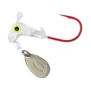 Road Runner Original Barbed Head Bleeding Bait Hook 1/8oz Underspin Jighead White 4PK - Road Runner