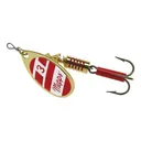 Mepps Aglia Plain Inline Spinner Gold/Red/White 1/4 oz - Mepps