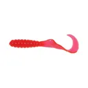 Mister Twister Meeny Curly Tail 3" Grub Rocket Red 20PK - Mister Twister
