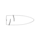 Duke #1 Muskrat Hide Stretcher Steel Silver - Duke Traps