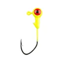 Mr. Crappie Slab Slasher 1/16oz Round Ball Jighead Chartreuse - Mr. Crappie