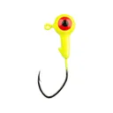 Mr. Crappie Slab Slasher 1/8oz Round Ball Jighead Chartreuse - Mr. Crappie