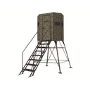 Texas Hunter Wrangler Rifle 5' x 7' Box Blind With 8' Tower True Timber Camo - Texas Hunter