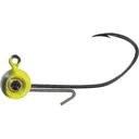 Big Bite Baits BBJ Elite 1/16oz Round Ball Jighead Black/Chartreuse - Big Bite Baits