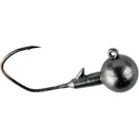 YUM FF Sonar Minnow 1/4oz # 1/0 Round Ball Jighead Smoke - Yum
