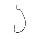 Eagle Claw Lazer Worm Extra Wide Gap Hook #3/0 Platinum Black 6PK - Eagle Claw
