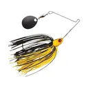 BOOYAH Micro Pond Magic Single Colorado Spinnerbait 1/8oz Locust Black - Booyah