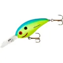 Bomber Fat Free Shad Jr Crankbait Chartreuse Blue - Bomber