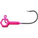Crappie Magnet Eye Hole Brandon Smith Hammer Head 1/16oz Jighead Pink - Crappie Magnet
