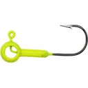 Crappie Magnet Eye Hole Round 1/32oz Jighead Chartreuse - Crappie Magnet