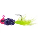 Crappie Magnet Eye Hole Hair Jig Purple Rain 1/24 oz - Crappie Magnet