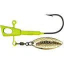 Crappie Magnet Fin Spin Eye Hole 1/8oz Underspin Jighead Chartreuse - Crappie Magnet