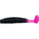 Charlie Brewer's Crappie Slider Grub Black/Pink - Charlie Brewer's