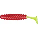 Charlie Brewer's Crappie Slider Grub Red/Chartreuse Tail - Charlie Brewer's